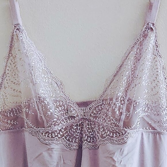 LA PERLA Studio Chemise Dress Slip Lavender Sheer Lace Design size 3 - Picture 8 of 16